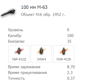 Орудие ‎100 мм М-63: