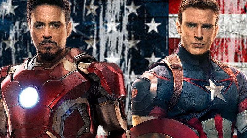 Железный человек и Капитан Америка